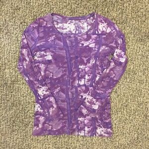 Deep Amethyst Tie Dye Long Sleeve 100% Cotton